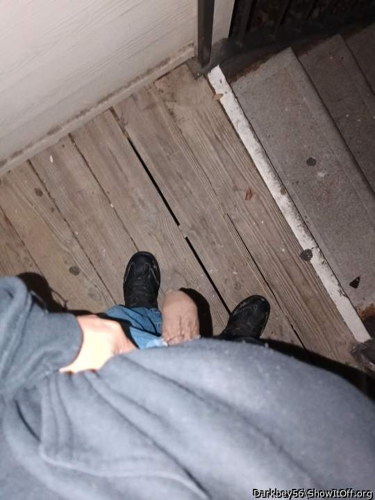 Took out my dick while outside. It was quite cold hehe.