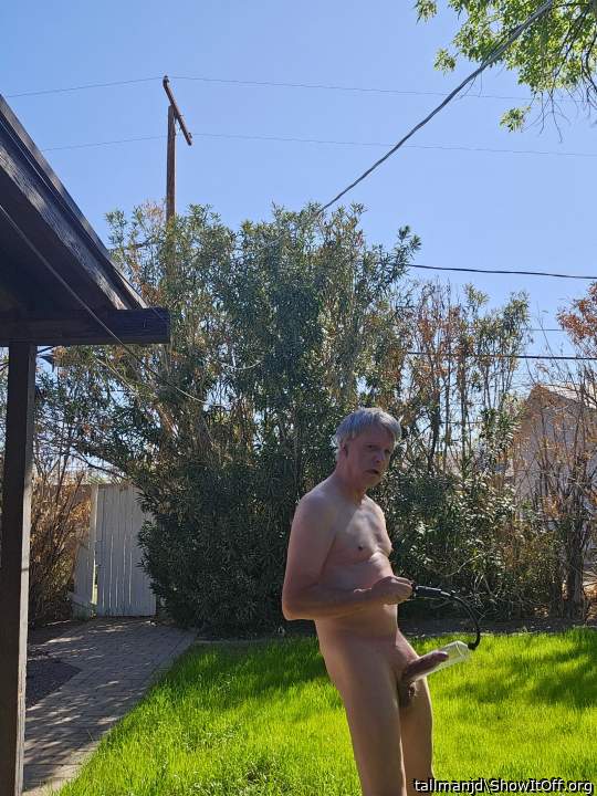 nude daddy with big pumped  cock