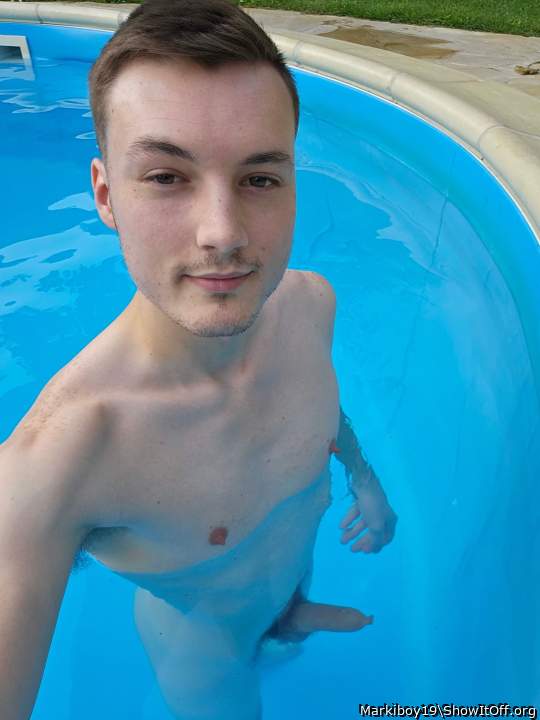 Me naked swimming in the pool :)