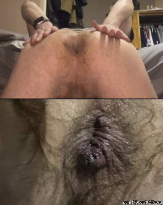 Hole before and after