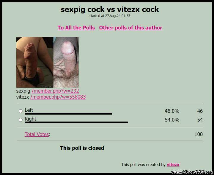 sexpig vs vitezx