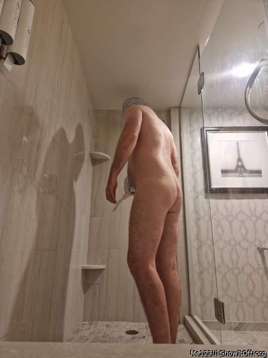 Gotta Love being Naked and getting Squeaky Clean