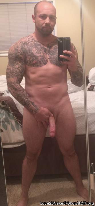 Naked cock selfie