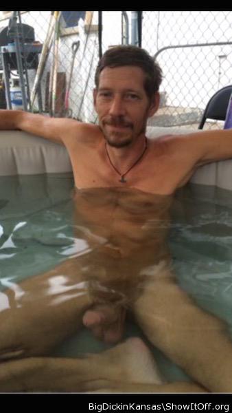 Jim in Hot Tub