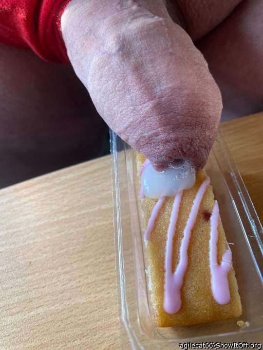 Creamy topping added