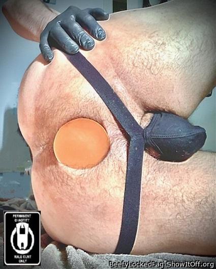 Beefy LockedFag Cunt Plugged 2