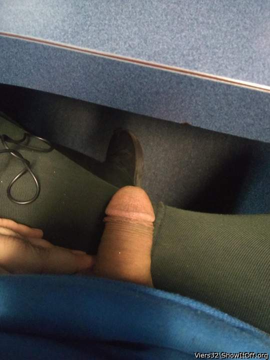 Playing with my dick at work 1