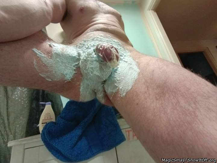 Shaving and preparing for pleasure