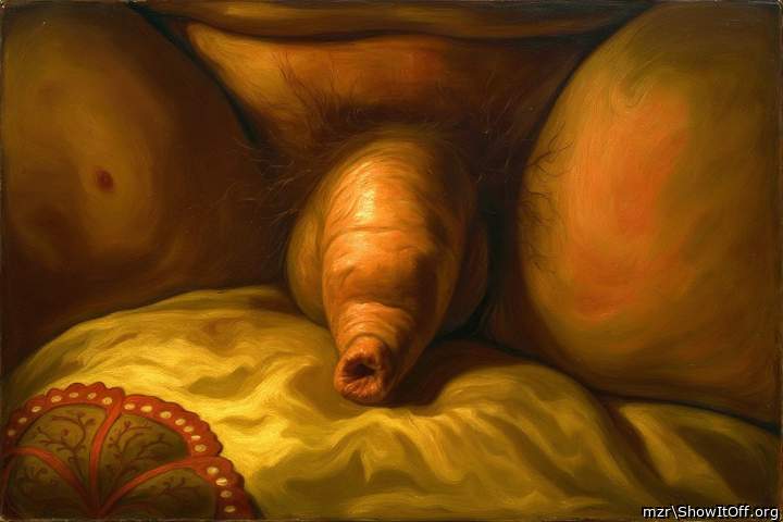 Sweet uncut cock with soft foreskin Art