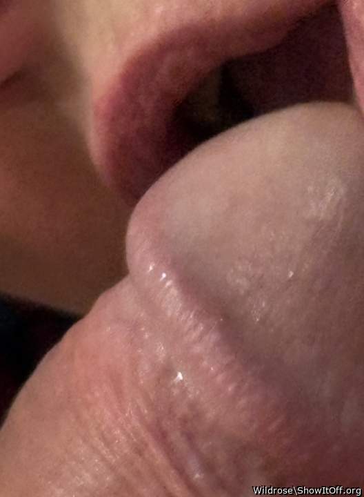 Close up blow job