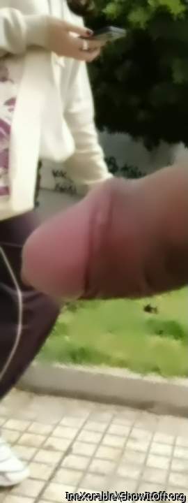 Public cock teasing