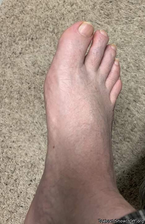 Having my toes sucked really gets me off.  