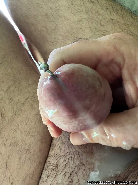 First cumshot with prince albert