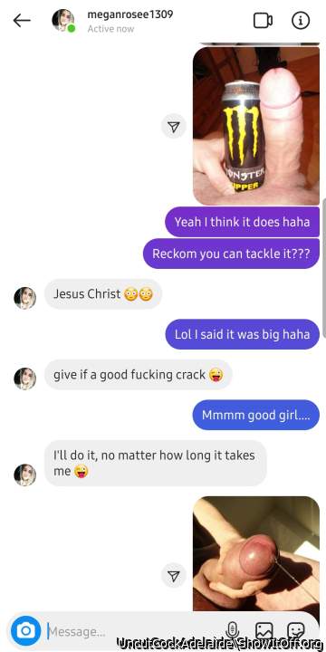 Getting sent screens of your slut ex loving dudes massive hog of a cock..