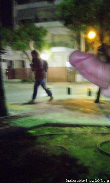 My naughty public knob!