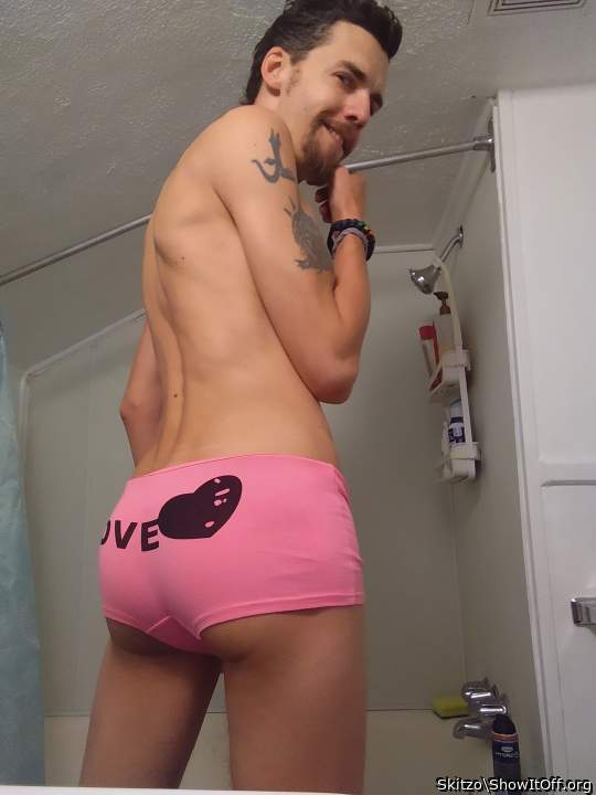 How does my little round ass look in these "boy shorts" for girls?