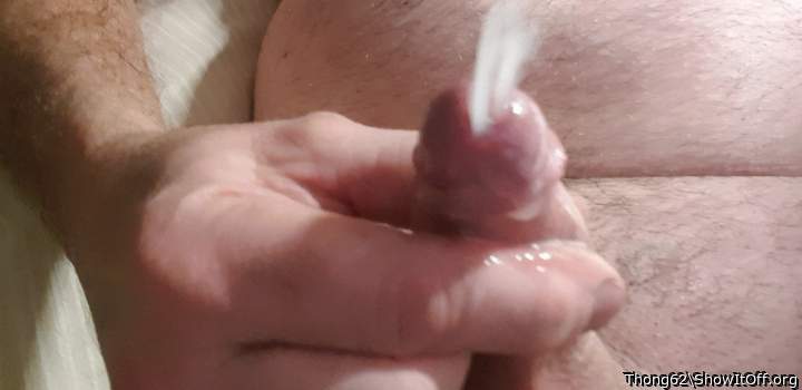 Awesome cumshot makes your sexy cock look even hotter and mo