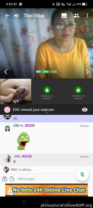 Camfrog showing