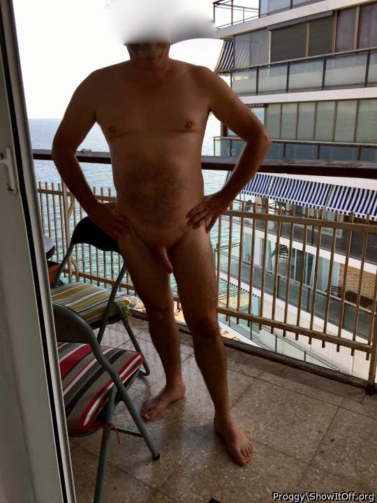 Me, naked, on holiday in Spain