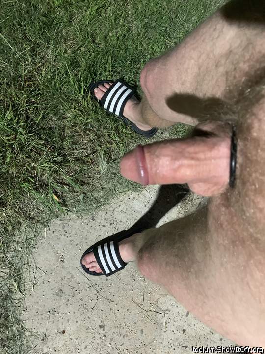Nice to get naked outside and have the sun on your cock