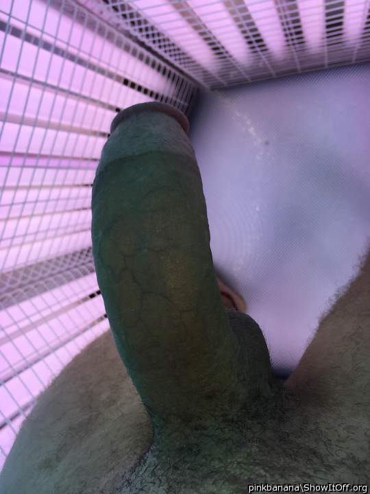 Tanning booth is a good time to get your cock hard stud. i l