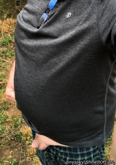 Erect micro penis and tiny balls