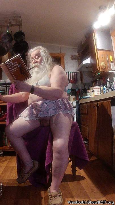 reading a book
