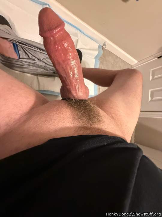 Hard, lubed and ready to cum. 💧