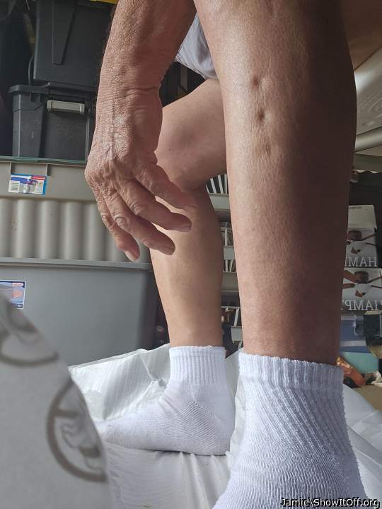 What in the heck is going on with your leg? That is your leg