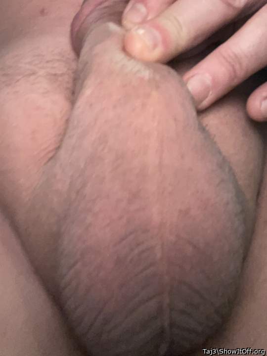 Nice smooth scrotum 