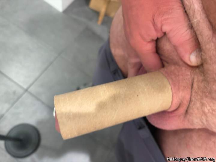 My cock’s a little too fat to fit all the way
