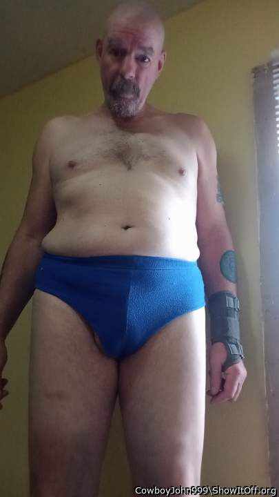 Love the panty bulge, hot smooth bod. And that look