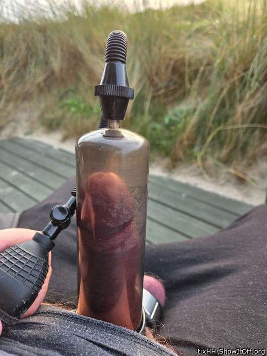 langsam pumpen damit er dick und fett wird 