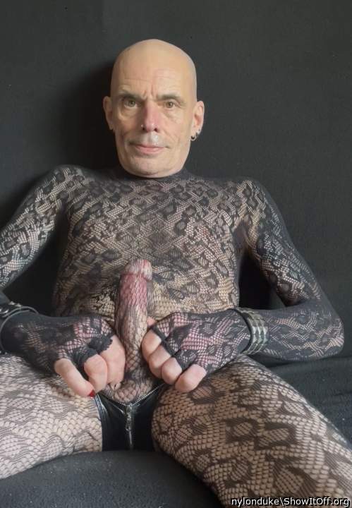 Mmmm you wear it well Duke- black lace sexy hot