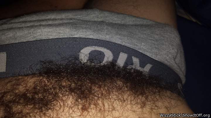 just the way a man should be; hairy down there so I can lick