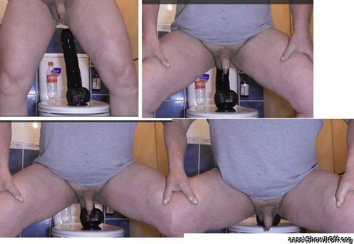 I just love to see any ass take a big toy all the way to the