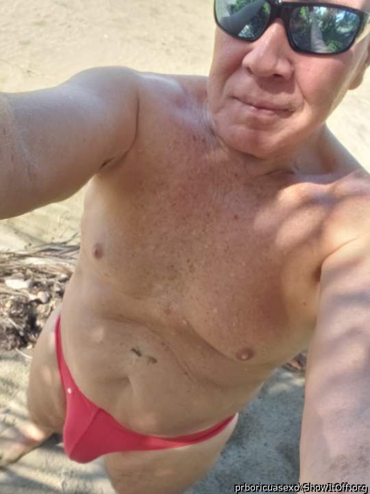 Beach play for latter oil massage