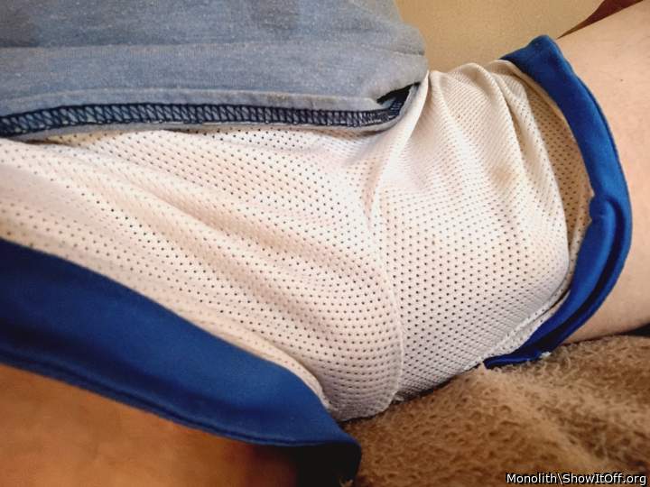 See though mesh shorts I wear in public.
