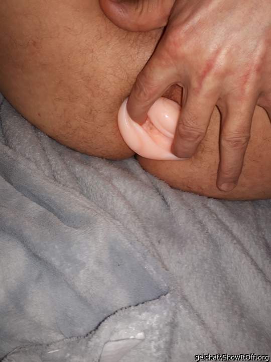 Opening my new man pussy