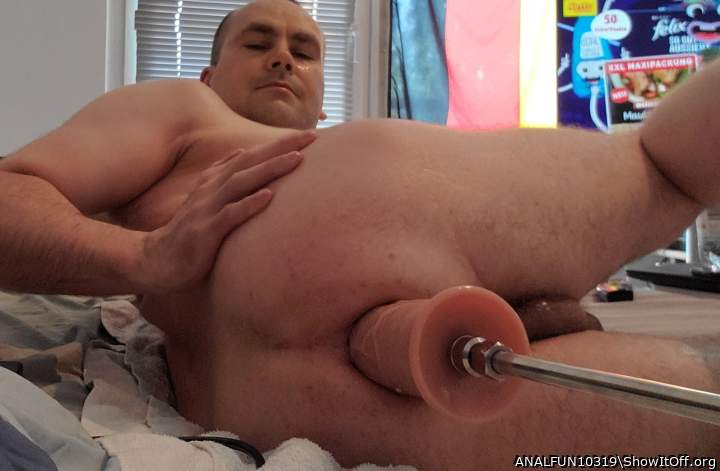 dicker dildo in meinem Arsch