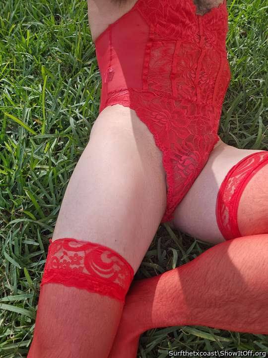 Red feels pretty today