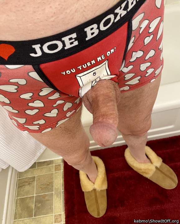 Like my new slippers?