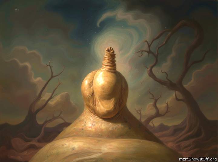 Foreskin, resembling tightly closed bud with in a folded,  petal-like tip