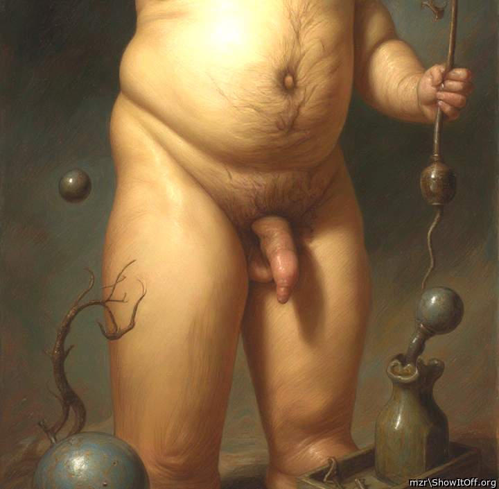 Nice penis with uncut soft foreskin Art