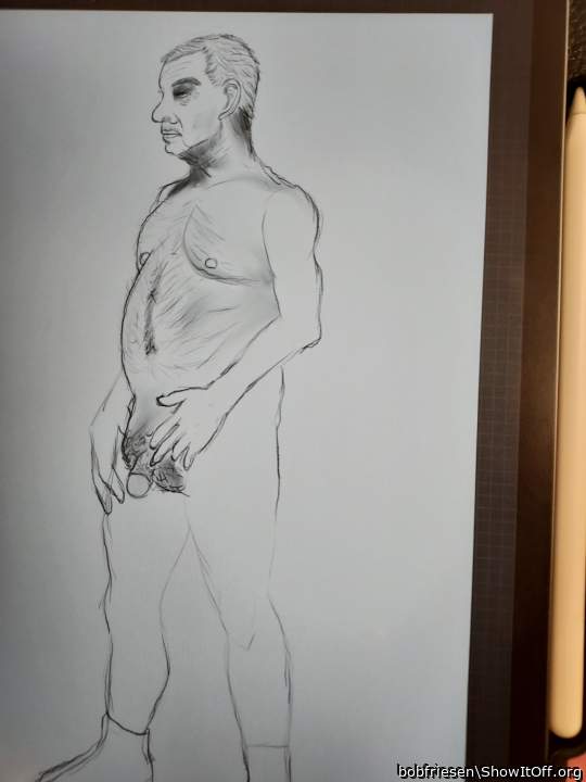 bob friesen naked in an art class