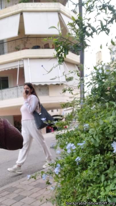 I wanna rub my cock on her tits!