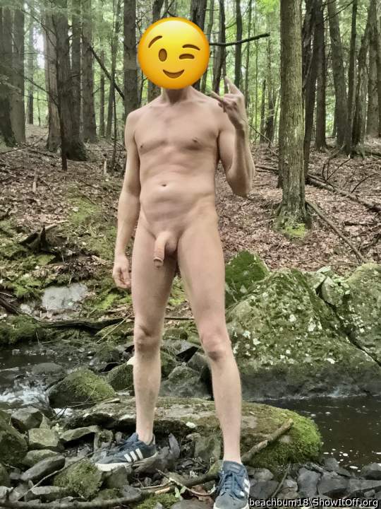 I love naked hiking