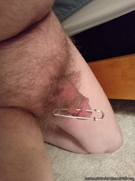 Cute little skirt pin for a cute little clit...