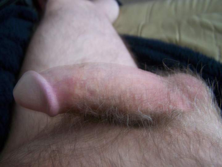As thick as a tree trunk...I'm also circumcised and hairy, b