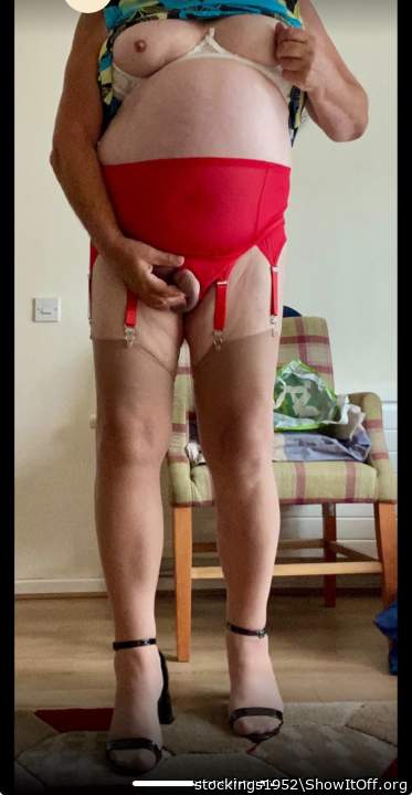 Photo of a sausage from stockings1952